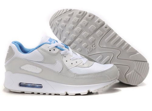 Nike Air Max 90 Womenss Shoes Wholesale White Gray Usa